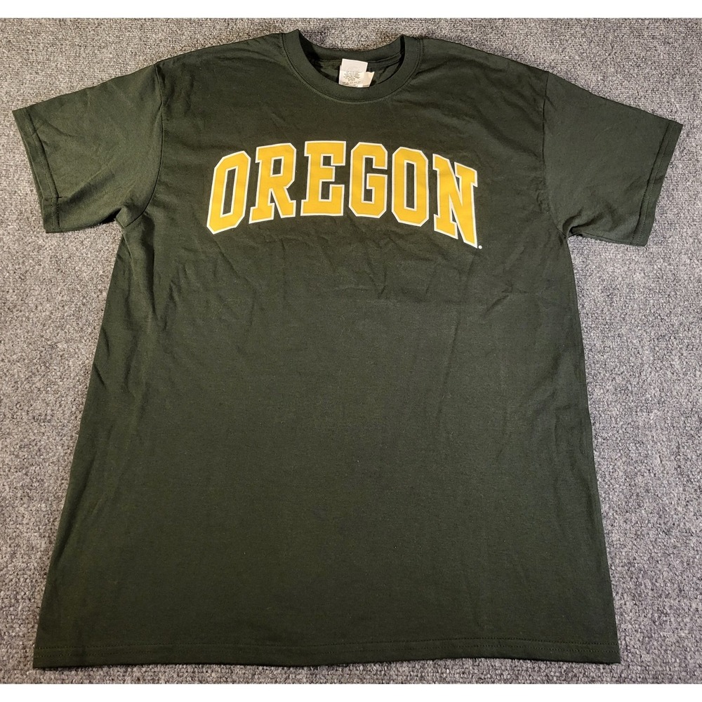 New Agenda Oregon Ducks Wordmark Men's Large Green T-Shirt New With Tags